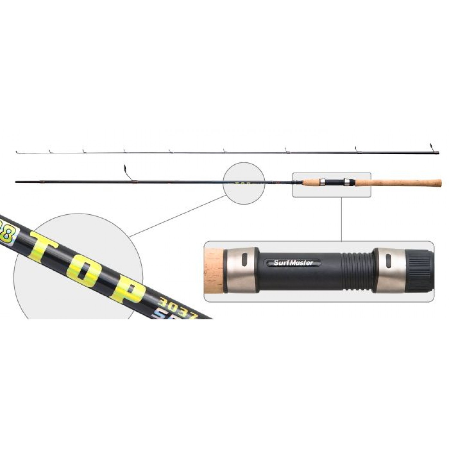 Покупка Спиннинг SURF MASTER Top Spin 2,7м. 5-25 гр. в Минске Беларуси